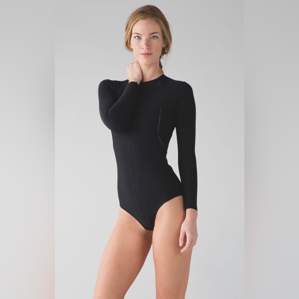 Black Lululemon Bodysuit
